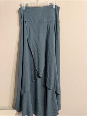 O’Neill Dusty Blue Asymmetric Maxi Skirt